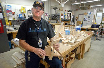 SLAC carpenter Michael Hughes