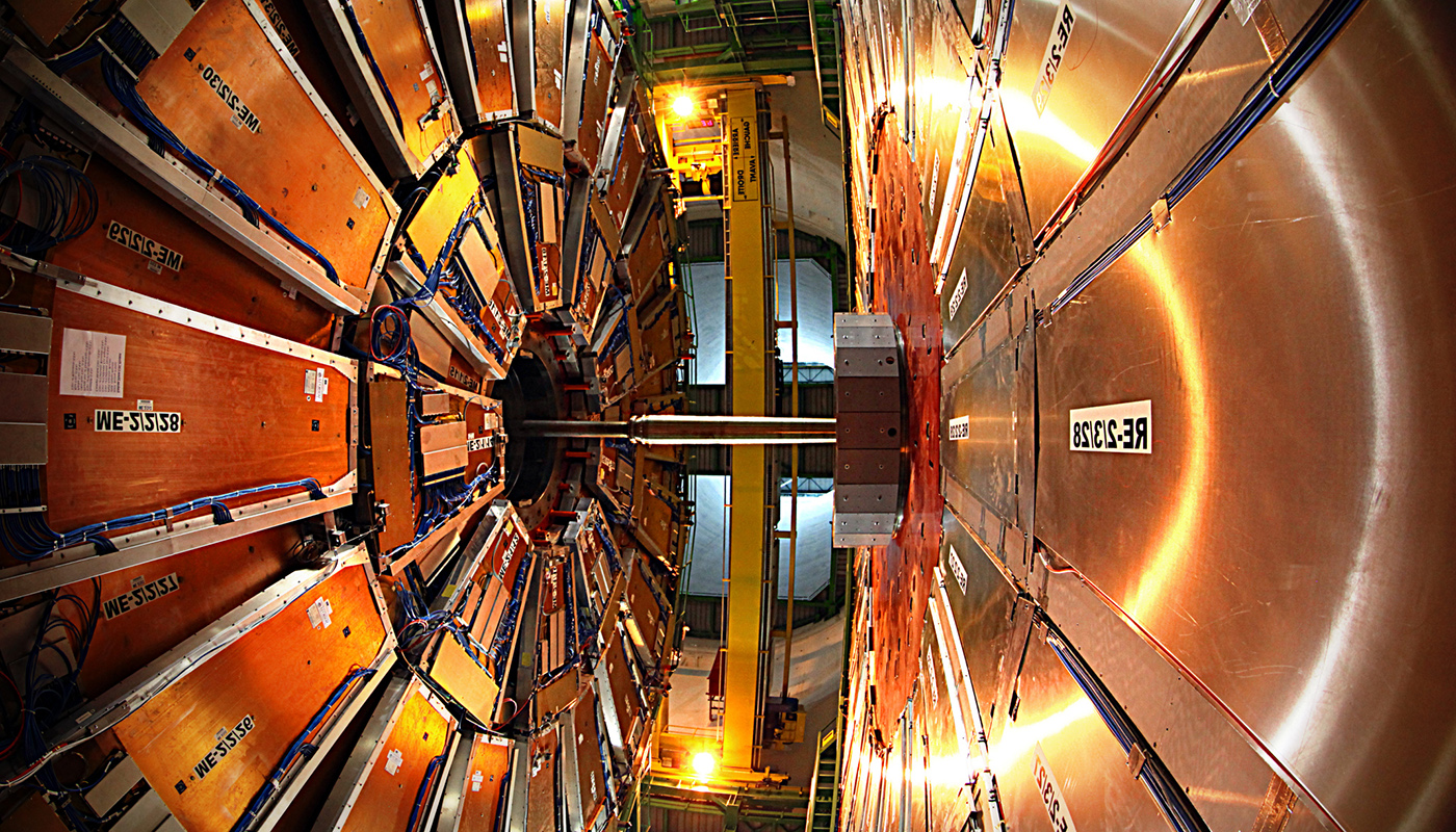 Photo of CMS detector