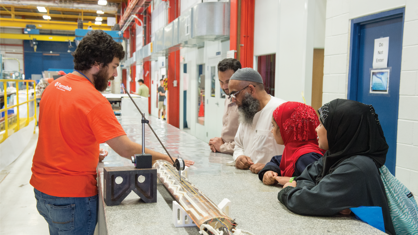 Those who visited the technical campus learned how Fermilab develops coils for powerful magnets used in particle physics researc