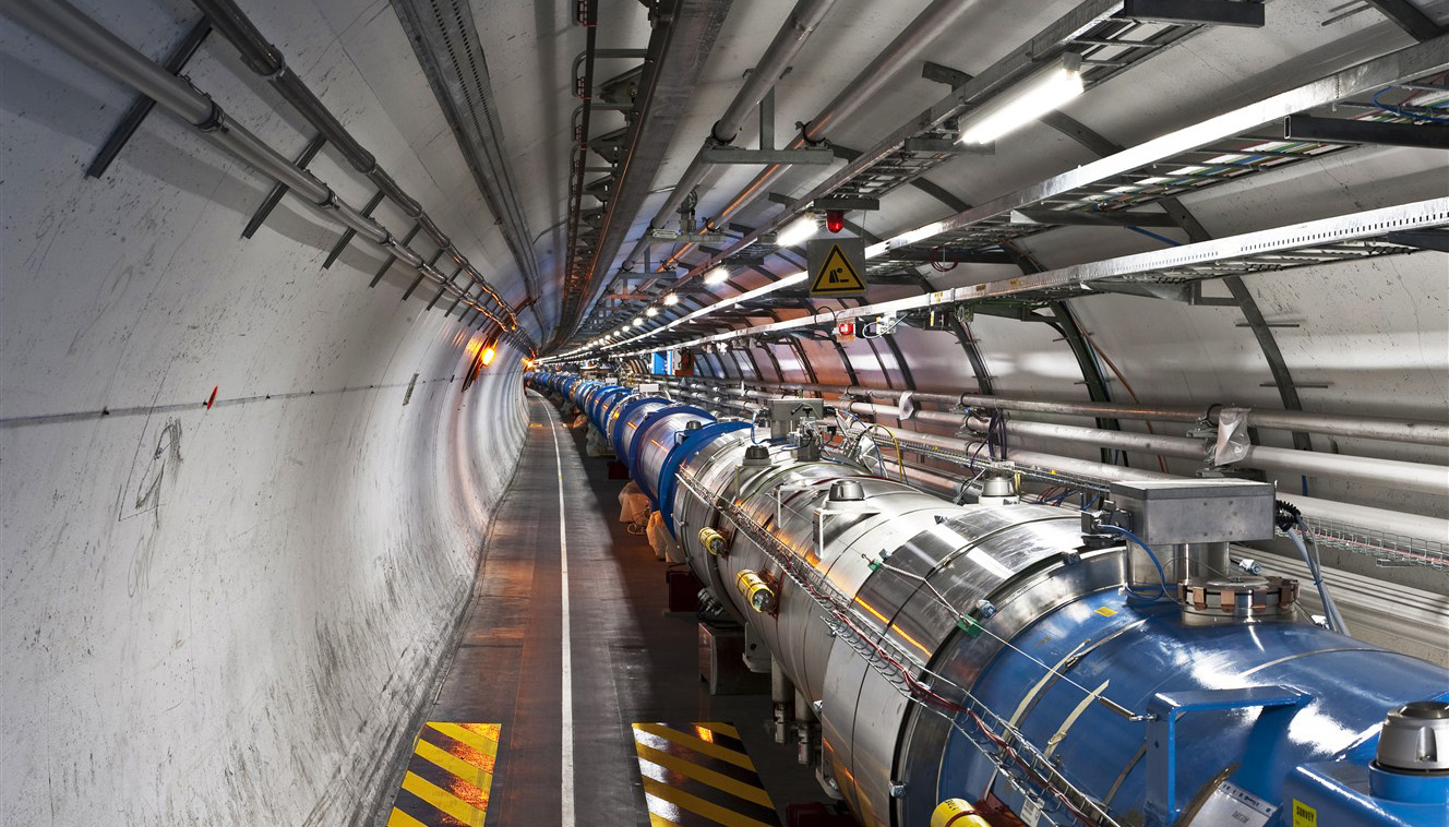 Photo of LHC tunnel