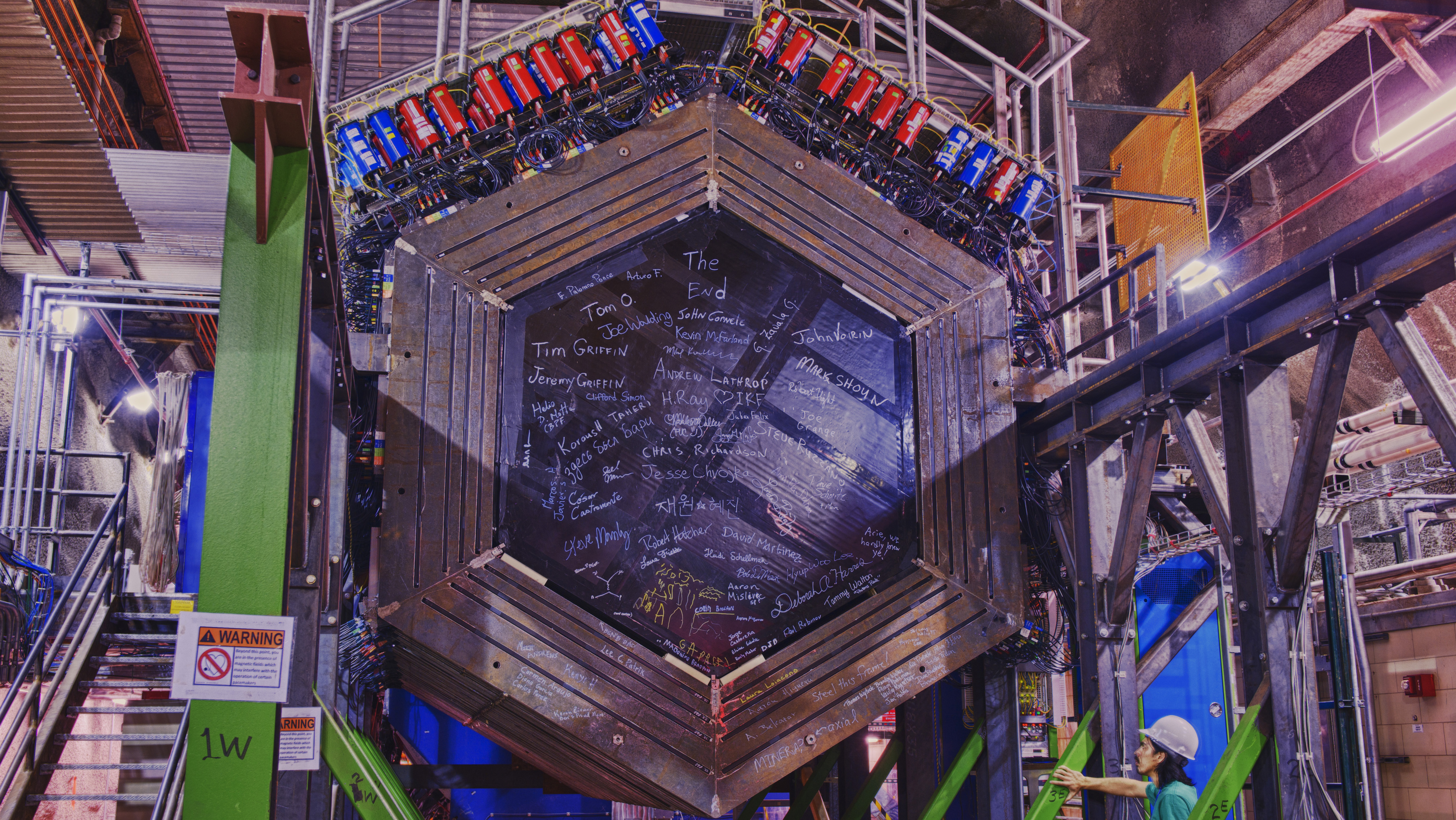 Photo of MINERvA detector