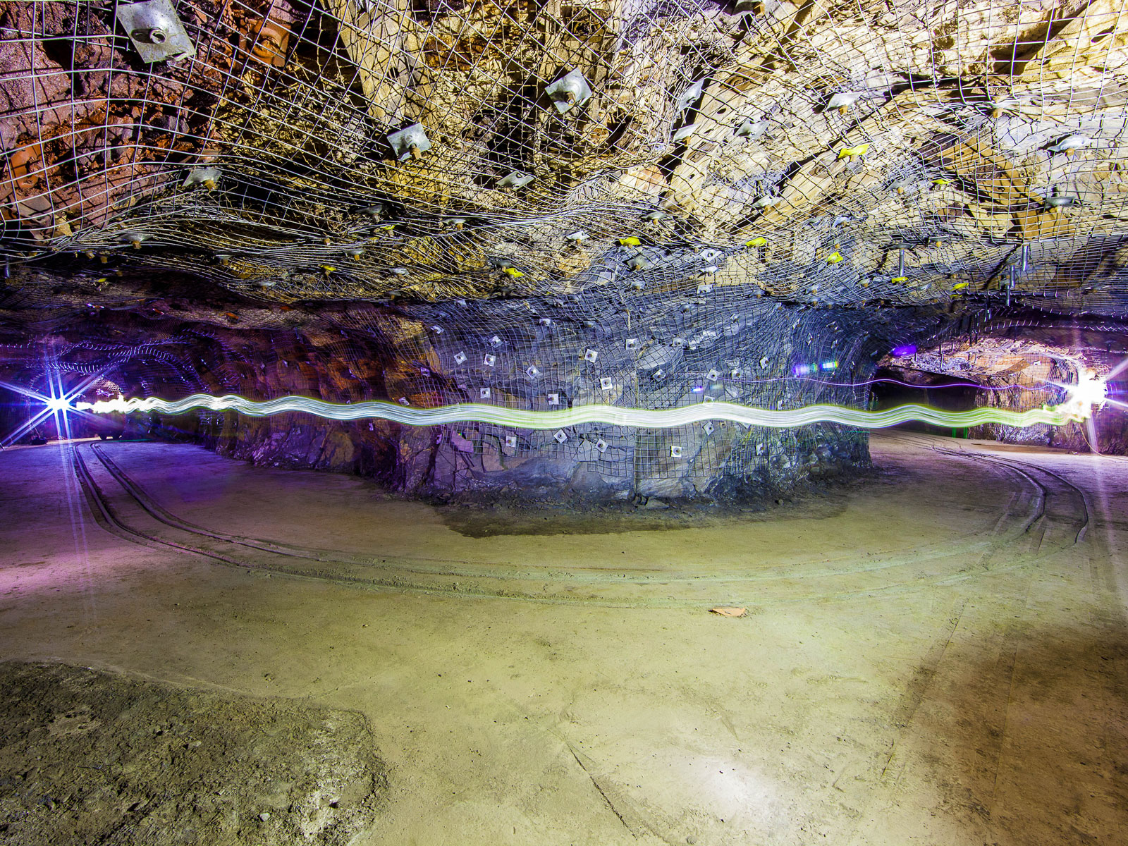 This cavern is being outfitted for the Compact Accelerator System Performing Astrophysical Research.