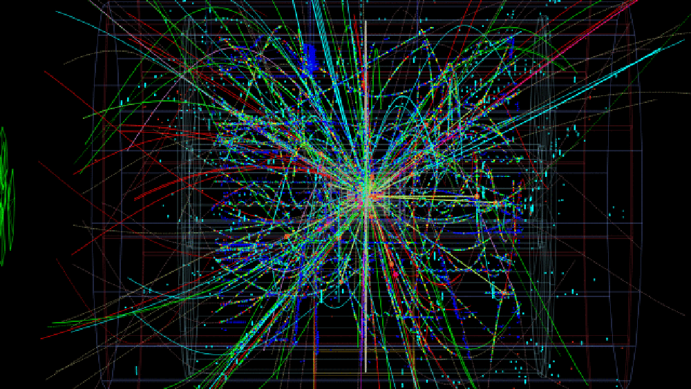 Photo of proton-lead collision in ALICE