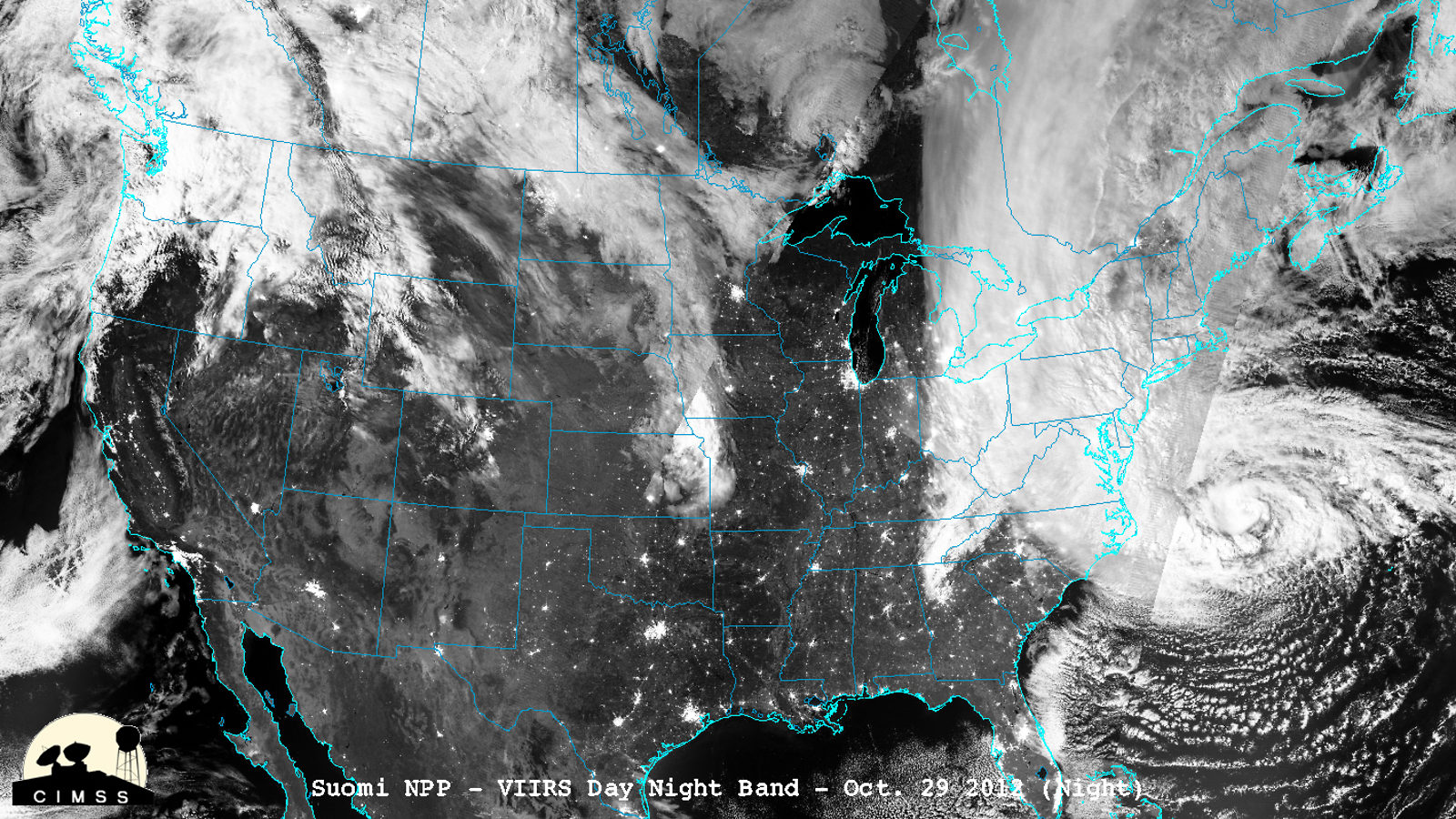 nasa hurricane sandy 2022