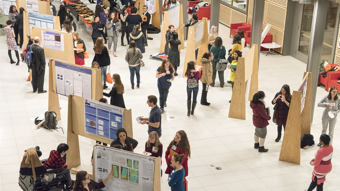 Many CUWiP programs include a poster session where students have the opportunity to describe research