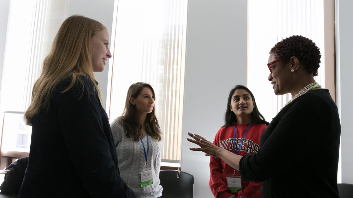 Students attending the conference had the opportunity to meet and network with women with successful careers in physics.