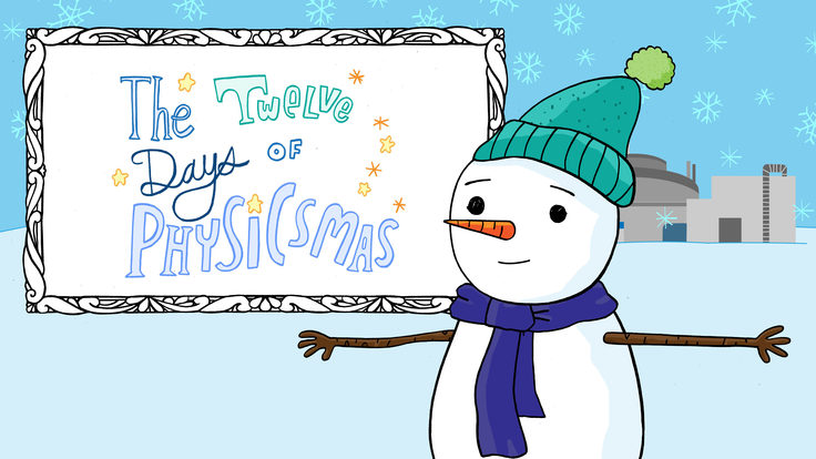 Illustration of a snowman next to the words 